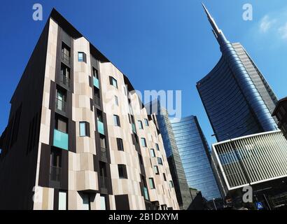 Italie, Lombardie, Milan, architecture moderne , porta nuova distrtict, bâtiment résidentiel moderne, Banque D'Images