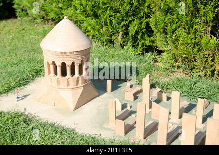 Cimetière De La Place Emir Bayındır Tomb Et Ahlat Seljukian Banque D'Images