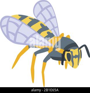 Icône Wasp Joker, style isométrique Illustration de Vecteur