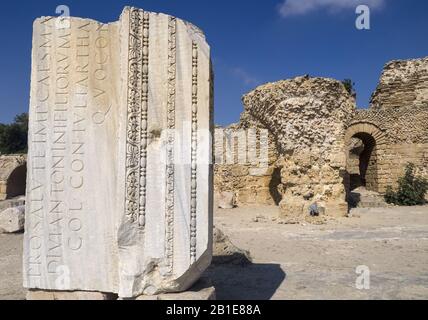 Ruines de Carthage en Tunisie Banque D'Images