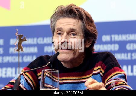 Berlin, Allemagne. 24 février 2020. Willem Dafoe lors de la conférence de presse pour « iberia » au Berlinale 2020/70ème Festival international du film de Berlin à l'hôtel Grand Hyatt. Berlin, 24 Février 2020. | utilisation dans le monde crédit: DPA/Alay Live News Banque D'Images