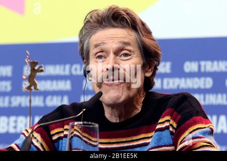 Berlin, Allemagne. 24 février 2020. Willem Dafoe lors de la conférence de presse « iberia » à l'hôtel Grand Hyatt au 70ème Festival international du film de Berlinale, Berlin, 24 février 2020. | utilisation dans le monde crédit: DPA/Alay Live News Banque D'Images