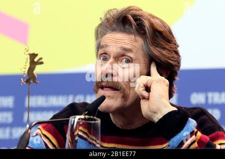 Berlin, Allemagne. 24 février 2020. Willem Dafoe lors de la conférence de presse pour « iberia » au Berlinale 2020/70ème Festival international du film de Berlin à l'hôtel Grand Hyatt. Berlin, 24 Février 2020. | utilisation dans le monde crédit: DPA/Alay Live News Banque D'Images