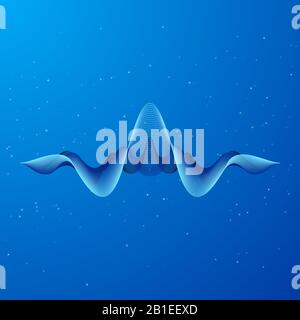 onde sonore. vecteur d'illistration Illustration de Vecteur