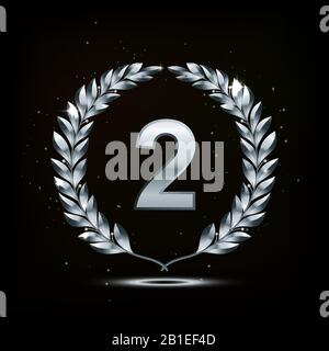 isolation de l'élément de récompense sur fond foncé. nomination du gagnant. illustration vectorielle. Illustration de Vecteur