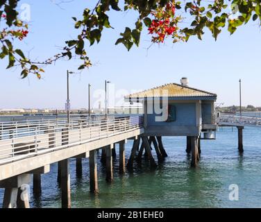 San Diego 2-24-2020 vues sur la jetée de Shelter Island Banque D'Images