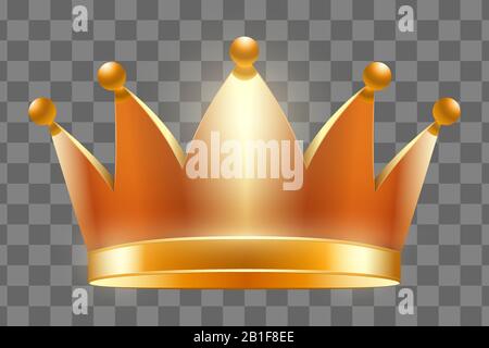 Illustration Vectorielle Couronne Royale Dorée Illustration de Vecteur