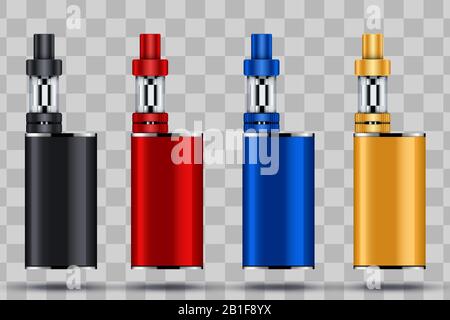 Vaping fort kit appareil et mod Illustration de Vecteur