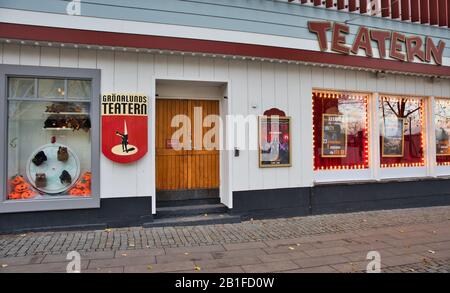 Le théâtre Grona Lunds (Gronalunds Teatern) fait partie du parc d'attractions de Stockholm Grona Lund, Djurgarden, Stockholm, Suède Banque D'Images