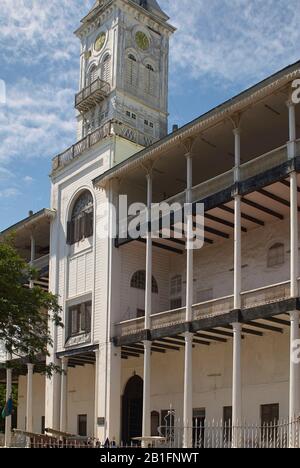 La Maison historique des Merveilles à Zanzibar Stonetown, Tanzanie Banque D'Images