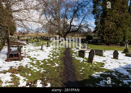 Le cimetière de l'église St Marys de Middleton à Teesdale, Angleterre, Royaume-Uni Banque D'Images