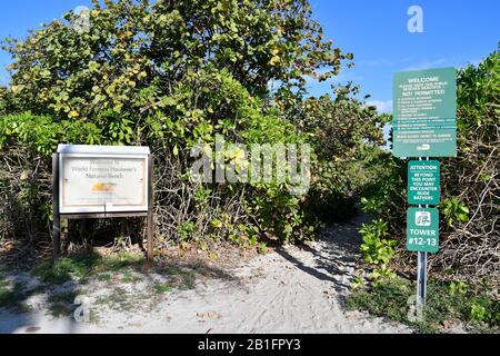 Miami, Miami Beach, Haulover'S Naturiste Park, Fl Banque D'Images