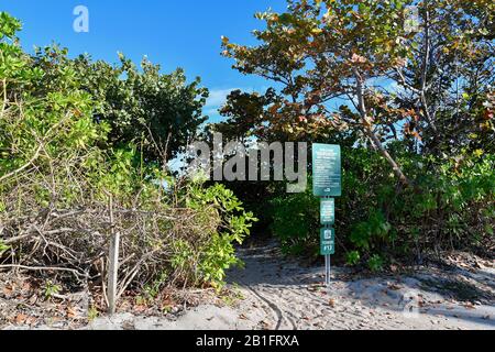 Miami, Miami Beach, Haulover'S Naturiste Park, Fl Banque D'Images