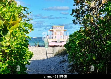 Miami, Miami Beach, Haulover'S Naturiste Park, Fl Banque D'Images