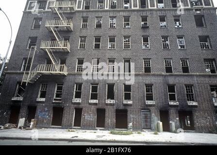 Blocs de brûlage abandonnés, South Bronx, New York City Banque D'Images