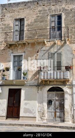 Le centre historique de l'île de Favignana Italie Banque D'Images