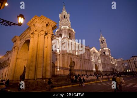 Cathédrale d'Arequipa, XIXe siècle Banque D'Images