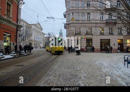 Vie Quotidienne À Lviv (Editorial) Banque D'Images