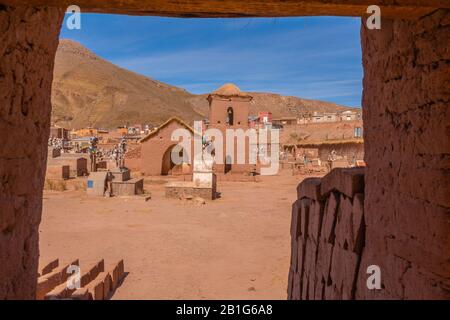 Capilla Cementerio San Roque Ou Cemetery Chapel San Roque, Susques, Altiplano, Andes Mountains, Nord-Ouest De L'Argentine, Amérique Latine Banque D'Images