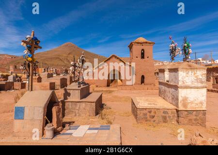 Capilla Cementerio San Roque Ou Cemetery Chapel San Roque, Susques, Altiplano, Andes Mountains, Nord-Ouest De L'Argentine, Amérique Latine Banque D'Images