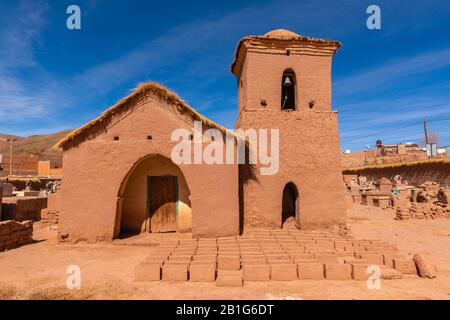 Capilla Cementerio San Roque Ou Cemetery Chapel San Roque, Susques, Altiplano, Andes Mountains, Nord-Ouest De L'Argentine, Amérique Latine Banque D'Images