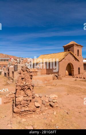 Capilla Cementerio San Roque Ou Cemetery Chapel San Roque, Susques, Altiplano, Andes Mountains, Nord-Ouest De L'Argentine, Amérique Latine Banque D'Images