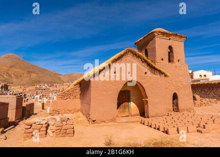 Capilla Cementerio San Roque Ou Cemetery Chapel San Roque, Susques, Altiplano, Andes Mountains, Nord-Ouest De L'Argentine, Amérique Latine Banque D'Images