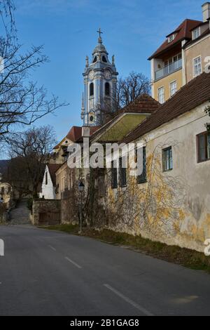 Stift Dürnstein dans le Wachau Banque D'Images