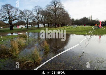 Nottingham - ANGLETERRE - 22 FÉVRIER: Championnat national anglais de la Croix-Pays, Wolaton Park, Nottingham, Angleterre le 22 février 2020 Banque D'Images