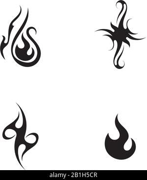 Tatouages tribaux. Tatouage tribal d'art. Esquisse vectorielle d'un tatouage. Idée de conception Illustration de Vecteur