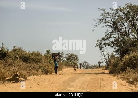 Peuple de Shaape, village d'Abuja, Nigeria. Banque D'Images