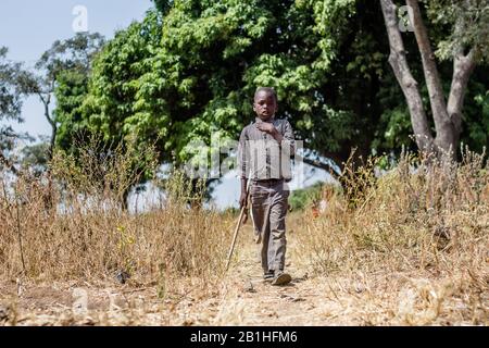 Peuple de Shaape, village d'Abuja, Nigeria. Banque D'Images