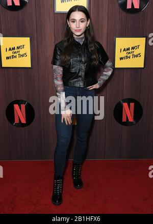 25 Février 2020 - West Hollywood, Californie - Sky Katz. Netflix's ''Je Ne suis Pas OK Avec Ça'' Los Angeles Premiere tenu à Londres West Hollywood. (Image de crédit : © Birdie Thompson/AdMedia via ZUMA Wire) Banque D'Images