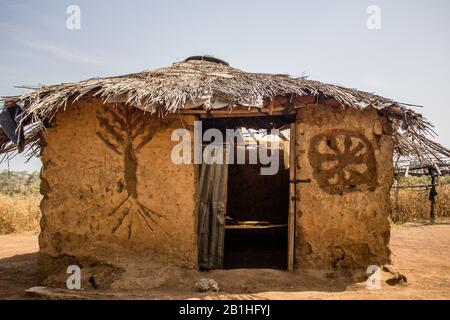 Peuple de Shaape, village d'Abuja, Nigeria. Banque D'Images