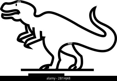 Icône de ligne animale d'évolution, signe de concept, illustration vectorielle, symbole linéaire. Illustration de Vecteur