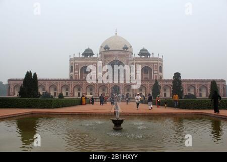 31 Octobre 2019, Delhi, Inde. Vue de face sur la tombe d'Humayun, Delhi Banque D'Images