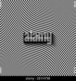 Arrière-plan de l'illustration de la conception du maillage blanc et noir abstrait. A utiliser pour la publicité, l'affiche, l'illustration, la conception de modèle. Illustration vectorielle eps10 Illustration de Vecteur
