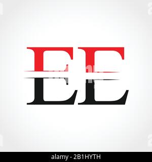 Modèle De Vecteur Commercial De Logo Lié À La Lettre Ee Initiale. Design Du Logo Creative Letter Ee. Symbole Icône Ee Alphabet Vector. Illustration de Vecteur