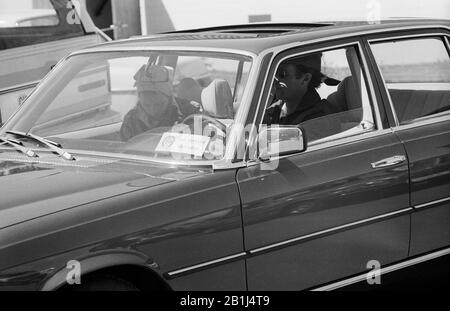 Prinzessin Anne, Tochter von Königin Elizabeth II, bei einem Reitsport-Turnier à Hambourg, Deutschland um 1980. Anne, princesse Royale du Royaume-Uni lors d'un événement de raids à Hambourg, en Allemagne vers 1980. Banque D'Images