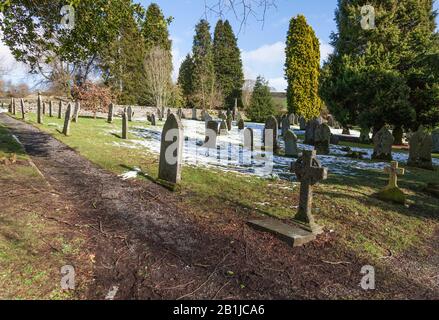 Le cimetière de l'église St Marys de Middleton à Teesdale, Angleterre, Royaume-Uni Banque D'Images