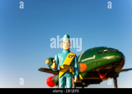 Jouet Thunderbirds Scott Tracey Banque D'Images