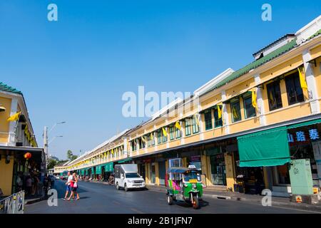 Thanon Tanao, Tanao Road, À Khao San Road, Banglamphu, Bangkok, Thaïlande Banque D'Images