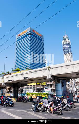 Jonction Pratunam, Bangkok, Thaïlande Banque D'Images