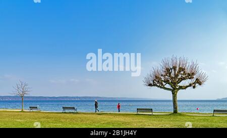 Lac Starnberg, Allemagne, Bavière, Tutzing Banque D'Images