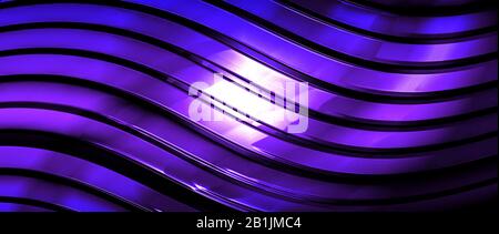 fond et texture en métal brillant violet et noir. design d'illustration tridimensionnel. luxe et brillant pour le jeu et modèle futuriste. rat à écran large extrême Banque D'Images