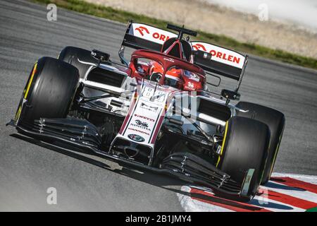 Barcelone, Espagne. 26 février 2020. X conduit dans son X au cours du quatrième jour de la Formule Un hiver test au circuit de Catalunya crédit: Matthias Oesterle/Alay Live News Banque D'Images