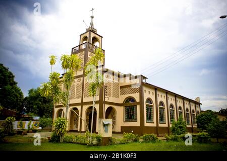 Église Mère, Novo Airão, Amazonas, Brésil Banque D'Images