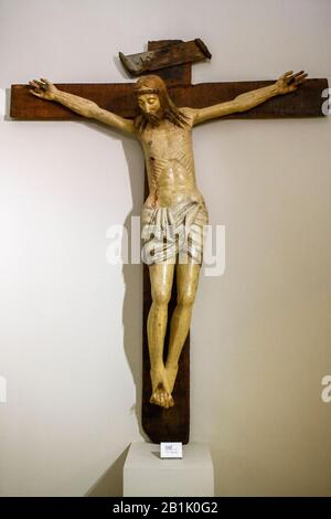 Italie Marche Senigallia - Musée Diocésain -Crucifix - Auteur Inconnu Banque D'Images