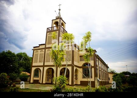 Église Mère, Novo Airão, Amazonas, Brésil Banque D'Images