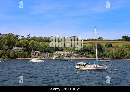Wearde Quay sur la rivière Lyner dans le sud-est de Cornwall près de Saltash Banque D'Images